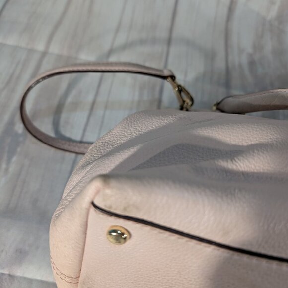 Kate Spade New York Pink Rivas Street Bilson Top Trim Leather Satchel Handbag - Picture 5 of 16